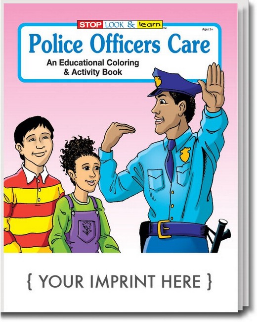 Police Officers Care Coloring Activity Book