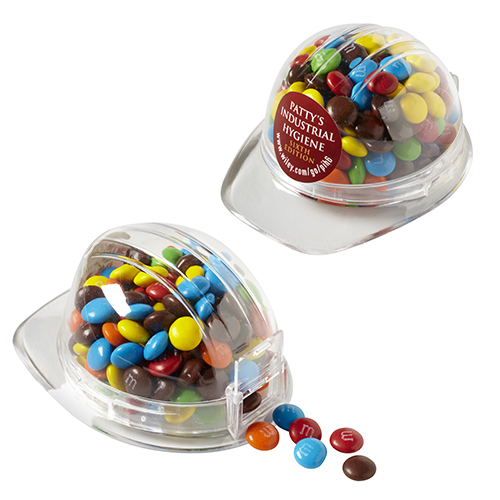 Mini M&M's in Hard Hat Container at Celebration Candy