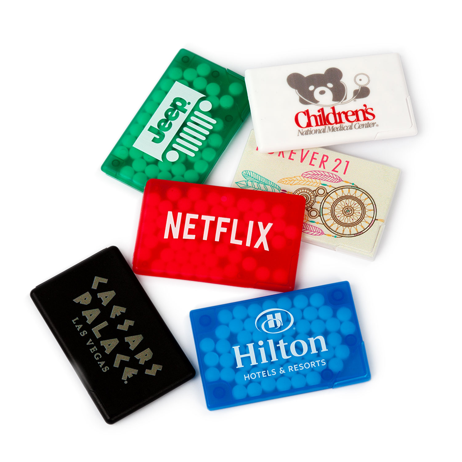 Custom Rectangle Mint Card at Celebration Candy