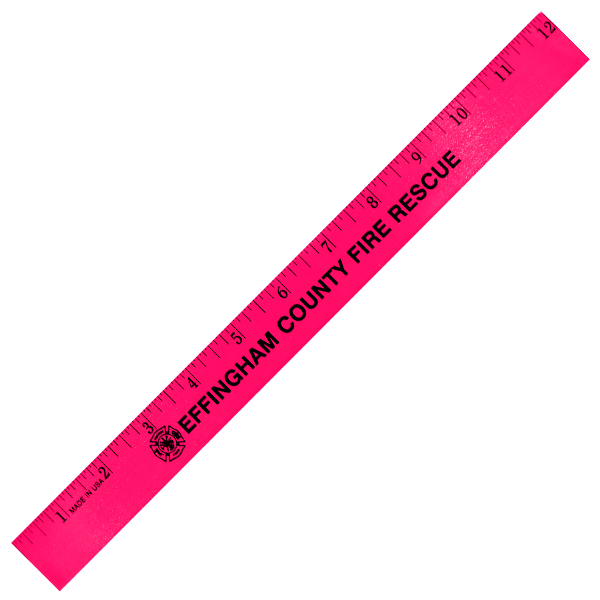 Basic RULER PINK 12 Shatter Resistant