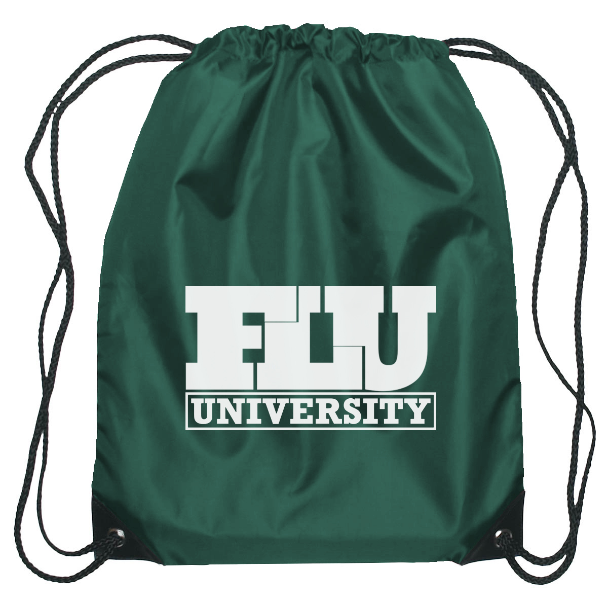 drawstring backpack with logo