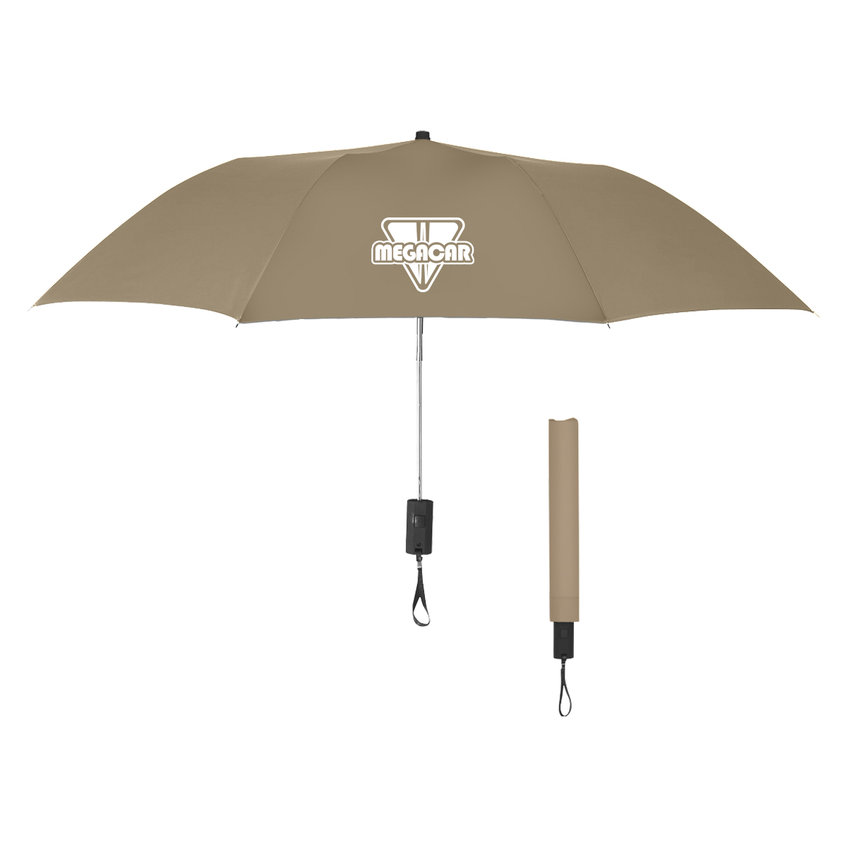 Hand Drawn Colorful Eyes Pattern Windproof Travel Umbrella Manual Tri-fold Umbrella