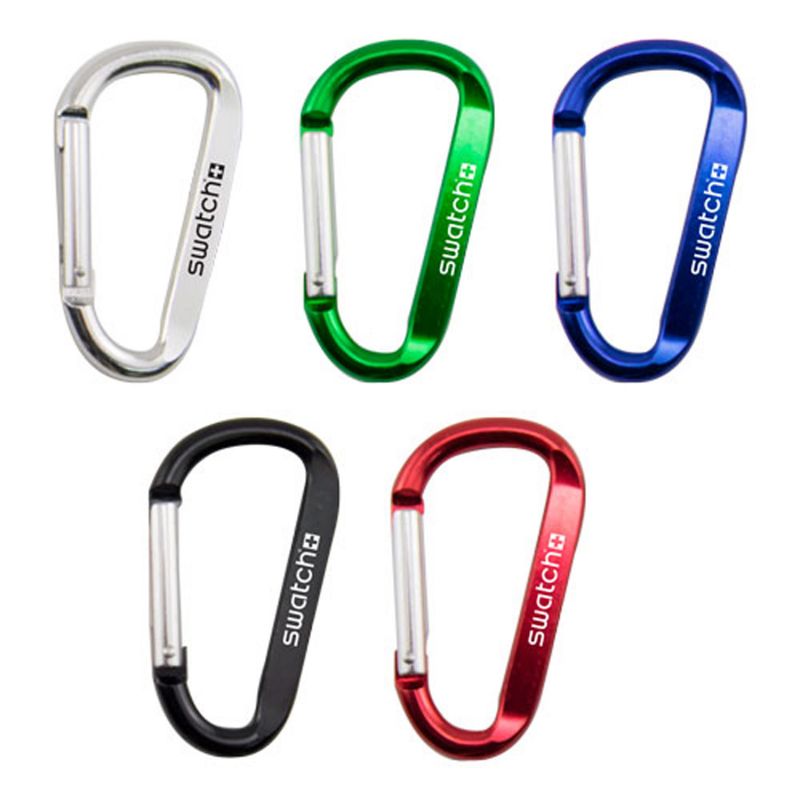 US Fast Print 8 mm Carabiner Key Ring w/Strap - Bulk Custom Personalized Promotional Products