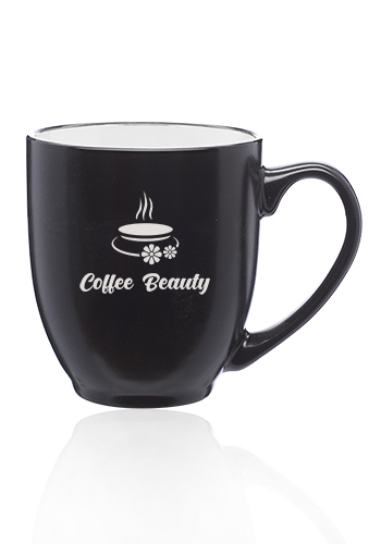 Custom 16 oz. Bistro Two-Tone Ceramic Mugs