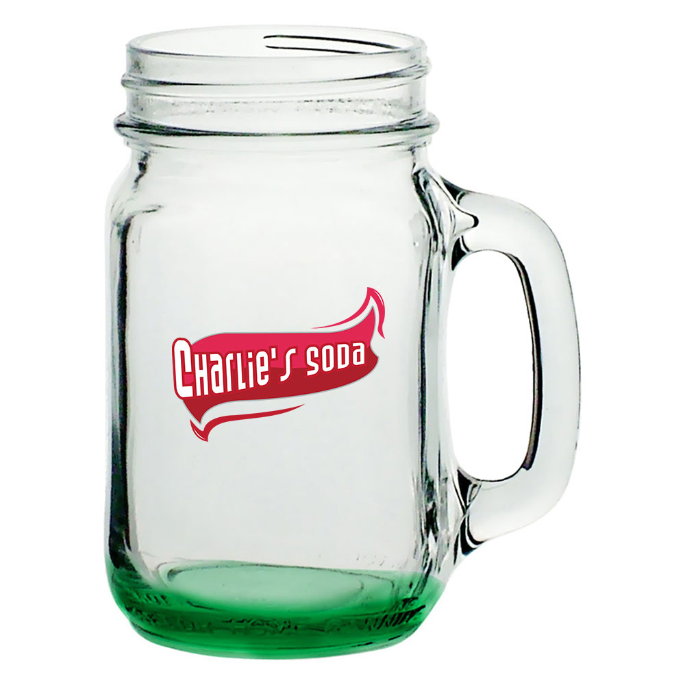 Promotional Mason Jar Drinking Glasses (16 Oz., Screen Print