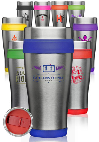 16 oz. Stainless Steel Travel Mug with Custom Scout Design - 36 pcs - only  $8.86 each