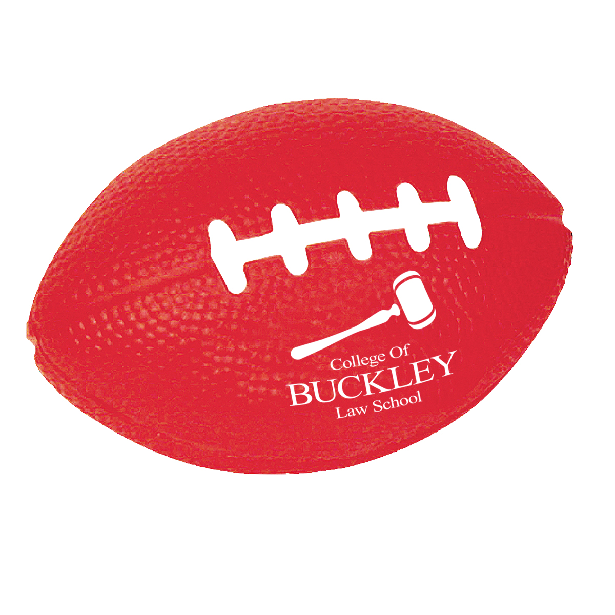 7 Two-Toned Foam Footballs - Stress Relievers with Logo - Q320311 QI