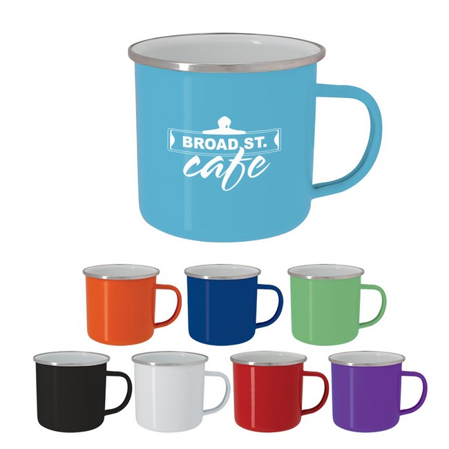 Download Enamel Campfire Mug - 16 oz. with Logo | Promos On-Time