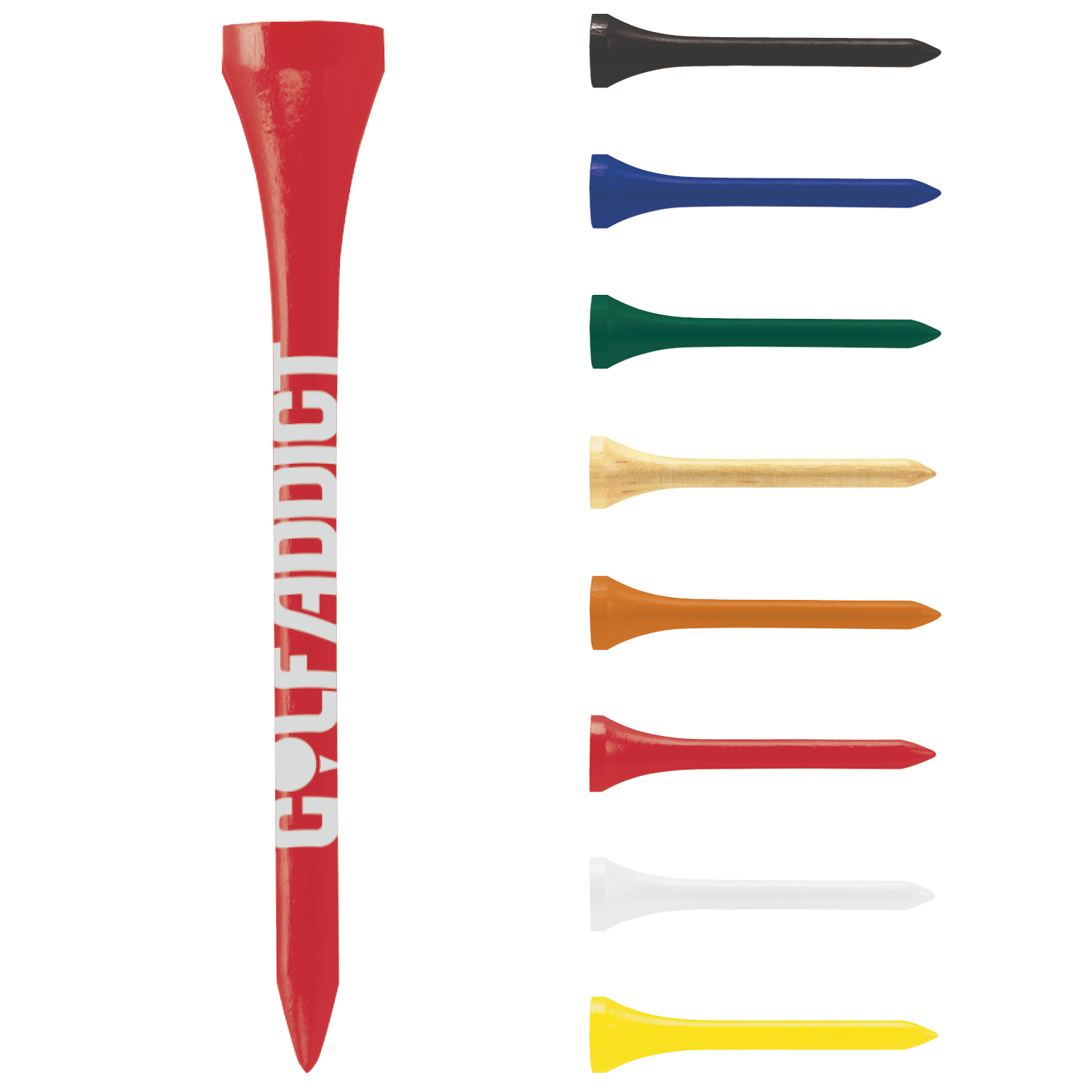 Golf Tees 23/4" Logo Tees