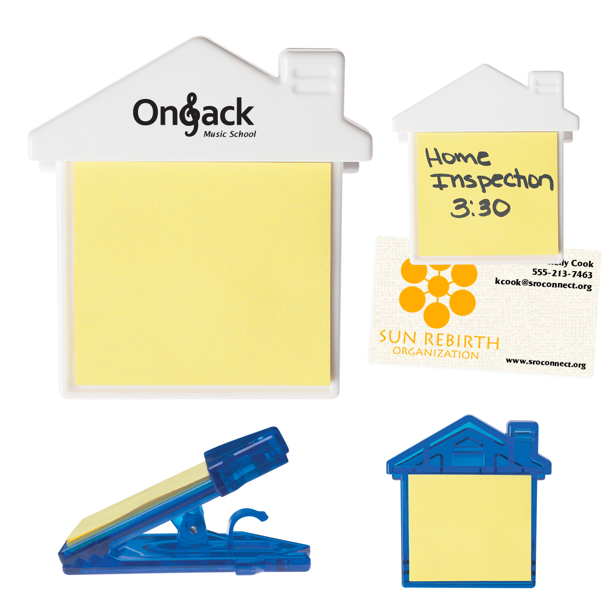 Customized Adhesive Sticky Note Pads (25 Sheets, 4 x 3)