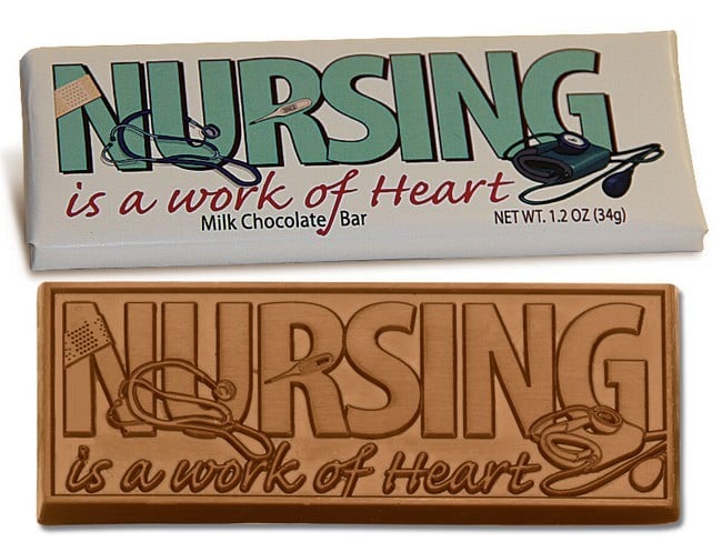 Custom Nurse Lunch Bag, Nursing is a Work of Heart, Nurse Lunch