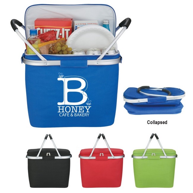 Picnic Fun Collapsible Cooler Basket Personalized
