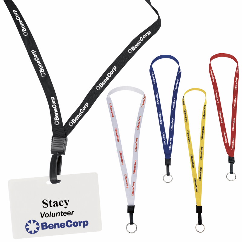 Full Color Imprint Smooth Dye-Sublimation Lanyard - 3/4