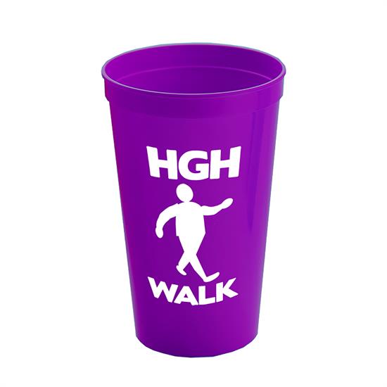 Purple 16 oz Plastic Cups for 20 Guests 