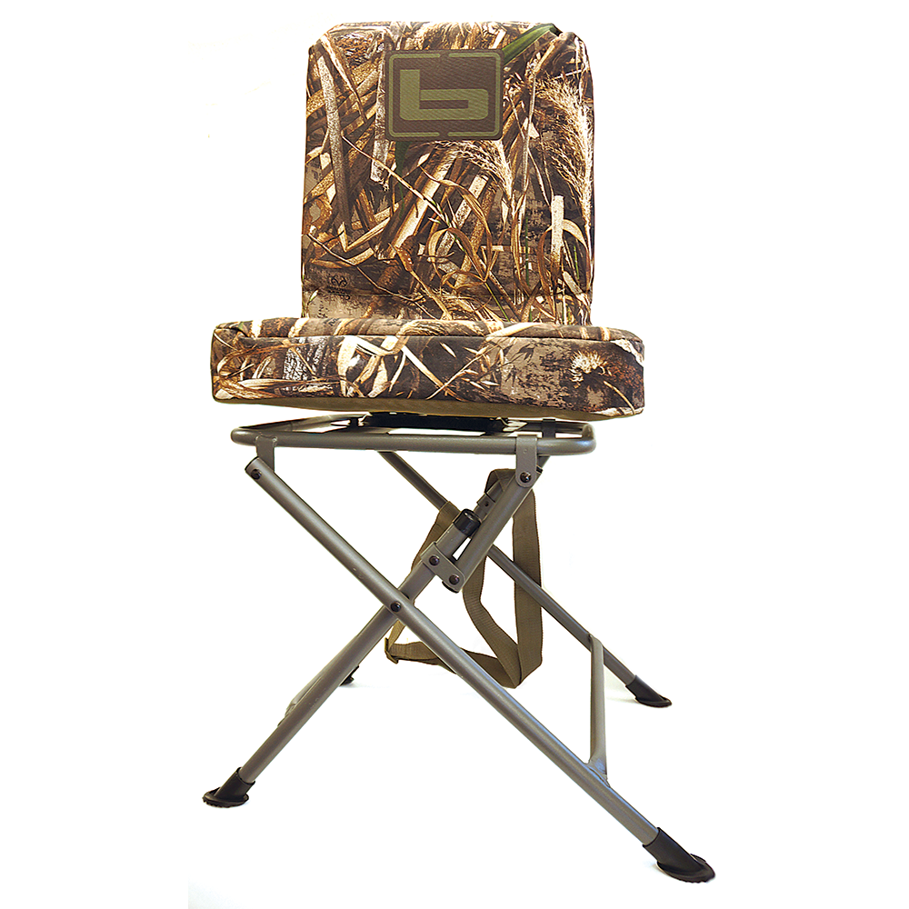 banded swivel blind chair