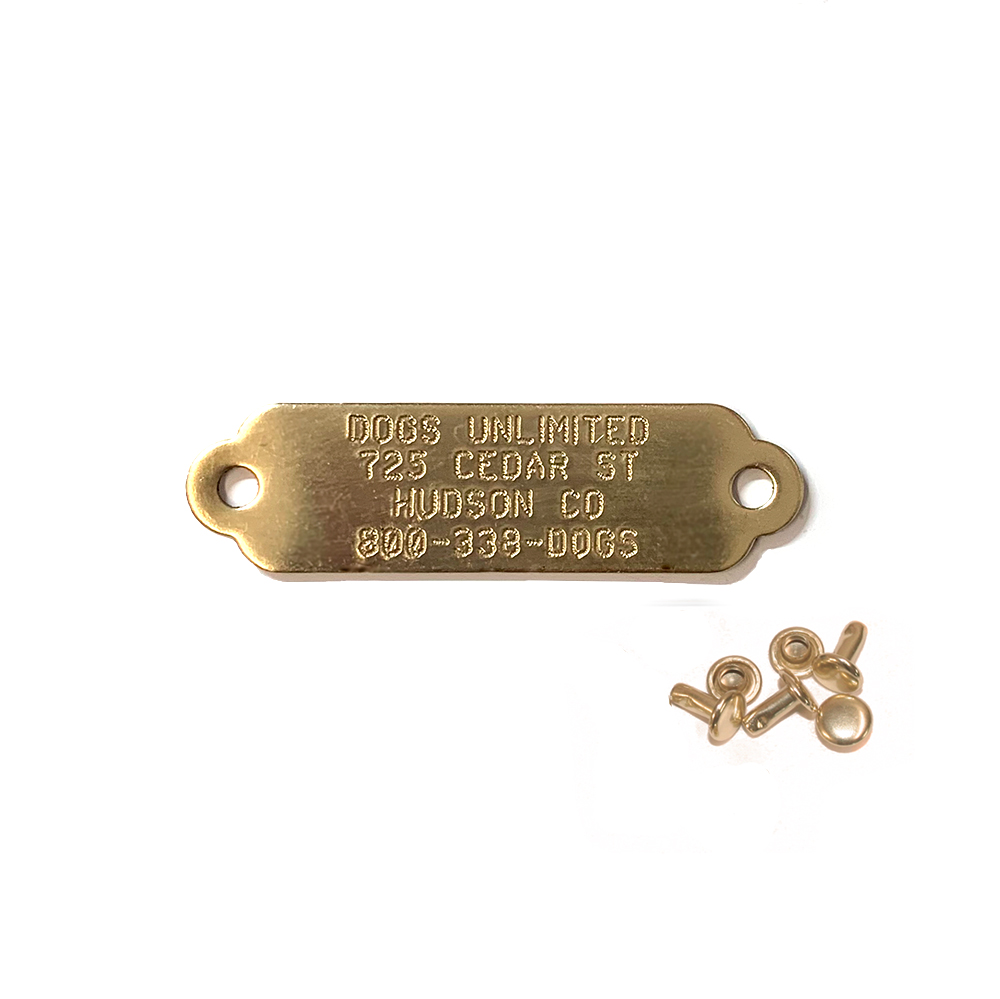 FieldKing Solid Brass Nameplate