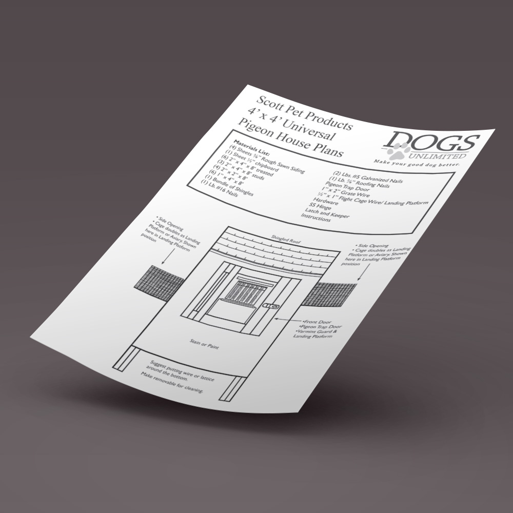 Scott, 4' x 4' Universal Pigeon House by Scott Pet Products