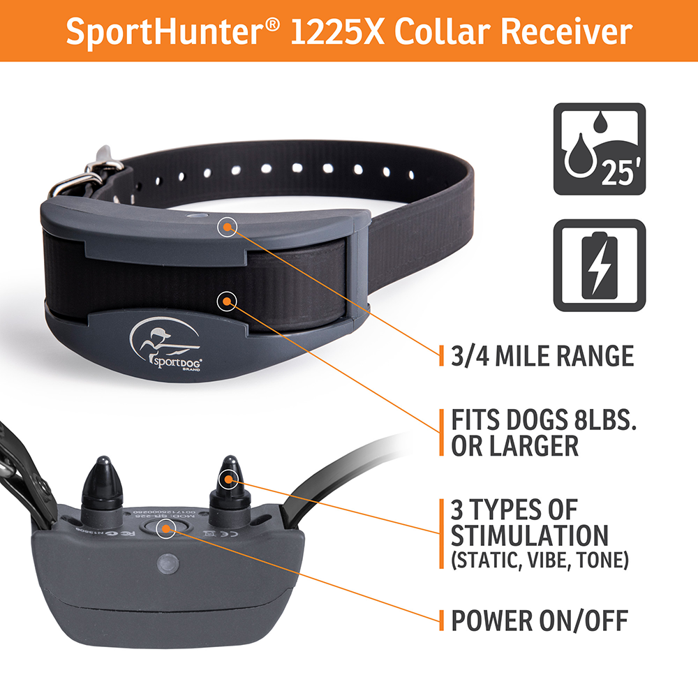 SportDOG HoundHunter SD-3225 Remote 2 DOG Training E-Collar 2-mile FREE STRAP 