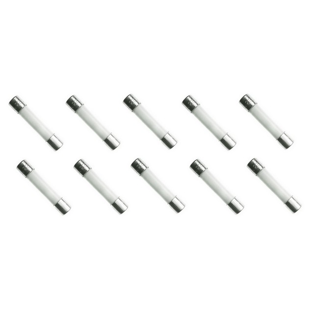 Ceramic Tube Fuse 25 Amp 250 Volt Fast Blow for Microwaves, etc. 10 PACK