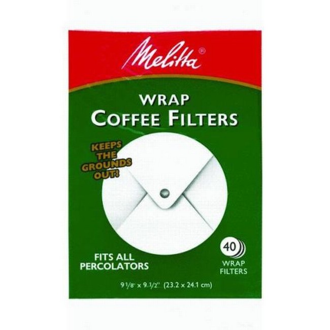 melitta white wrap around coffee filter for percolator