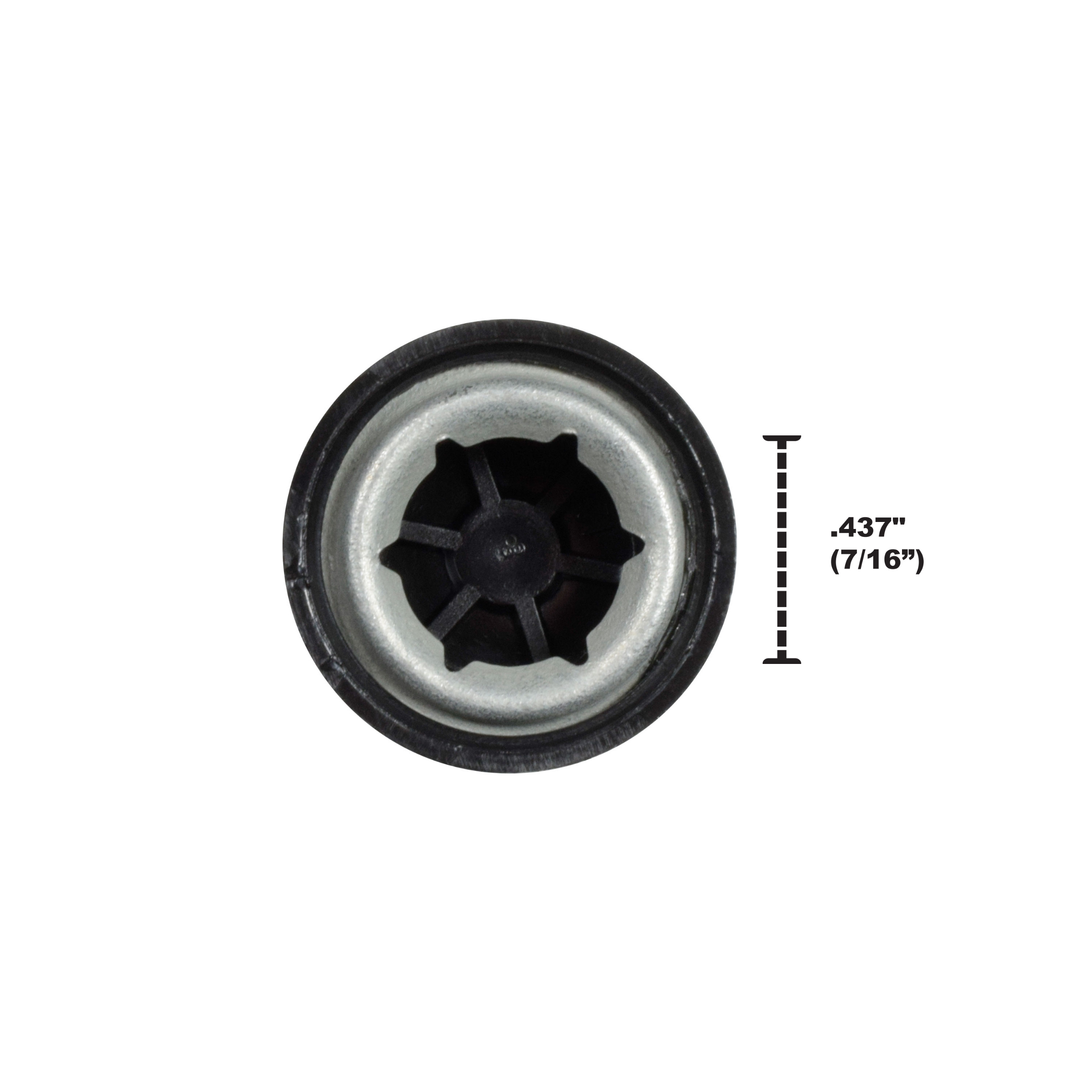 Power Wheels .437 Cap Nut Set of 4 Black 00801-1451 K3 for sale online 