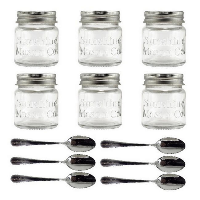 Lawei Set of 16 Mini Mason Jars with Lids - 2 Oz Mason Jars Shot Glasses  Mason Shooter Glass for Drinks Shot Favors Desserts