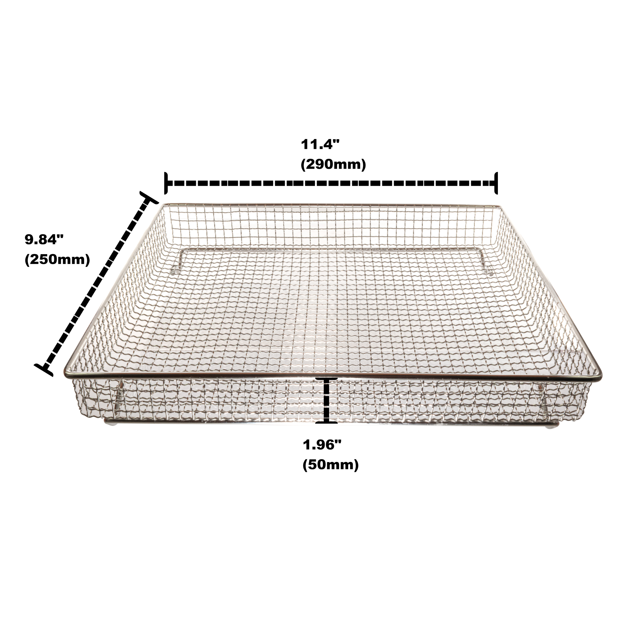 Stainless Steel Air Fryer Basket Compatible with Cuisinart Airfryer TOA-060  and TOA-065 by Univen