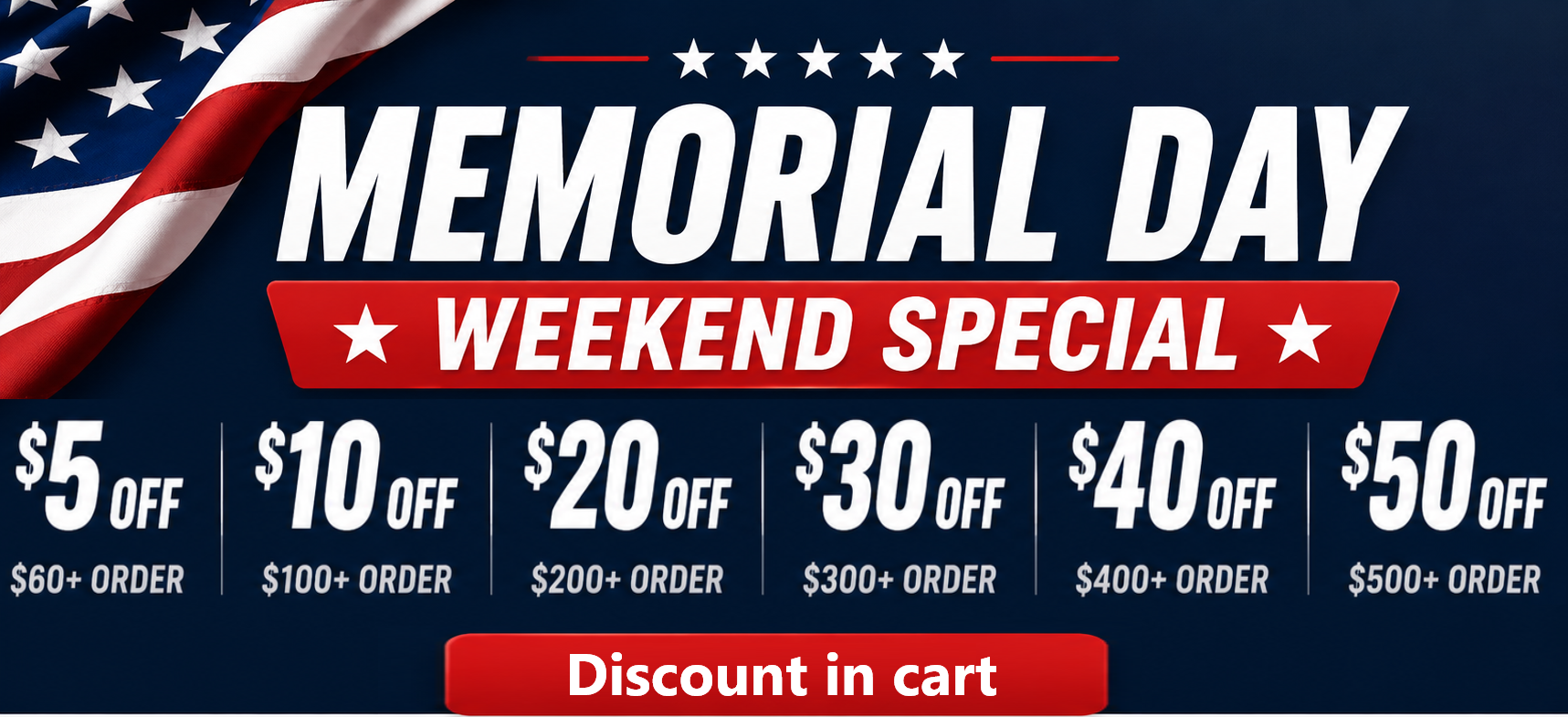 Memorial Day Weekend Sale