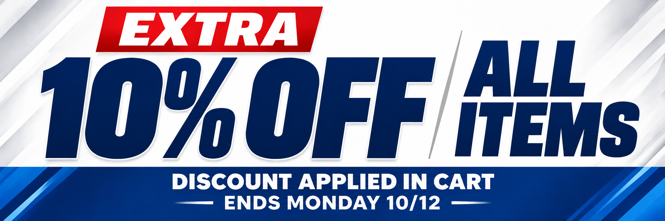 Extra 10% OFF Weekend Special