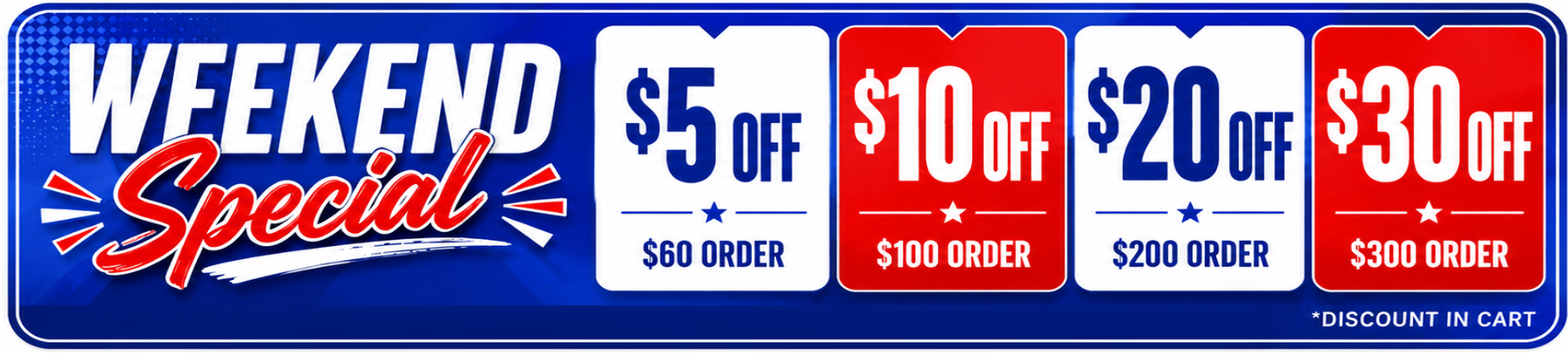 $5 to $30 Off