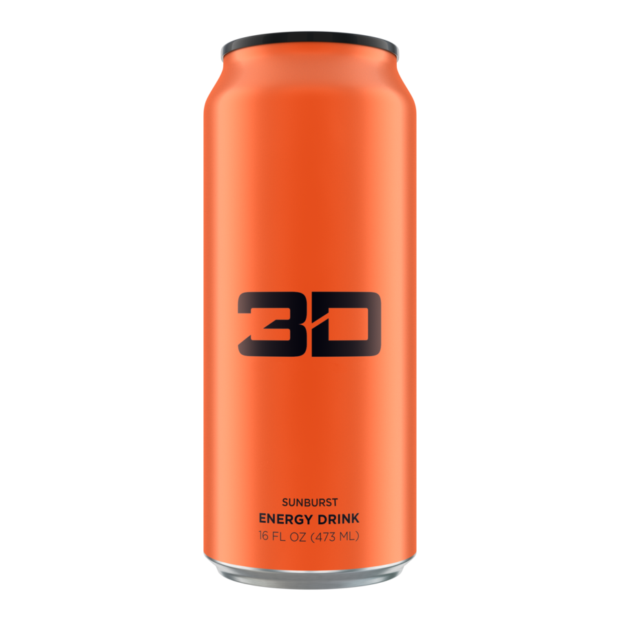 3D Energy Drink Orange 12 x 16 oz Cans