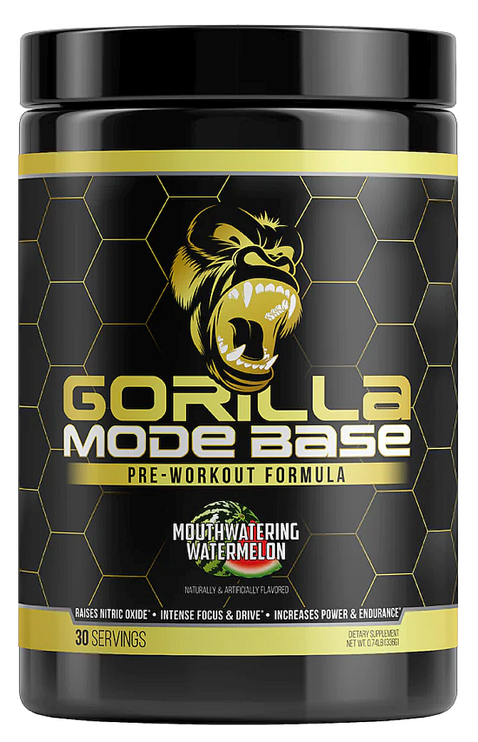 Gorilla Mode Base PreWorkout Watermelon 30 Servings by Gorilla Mind