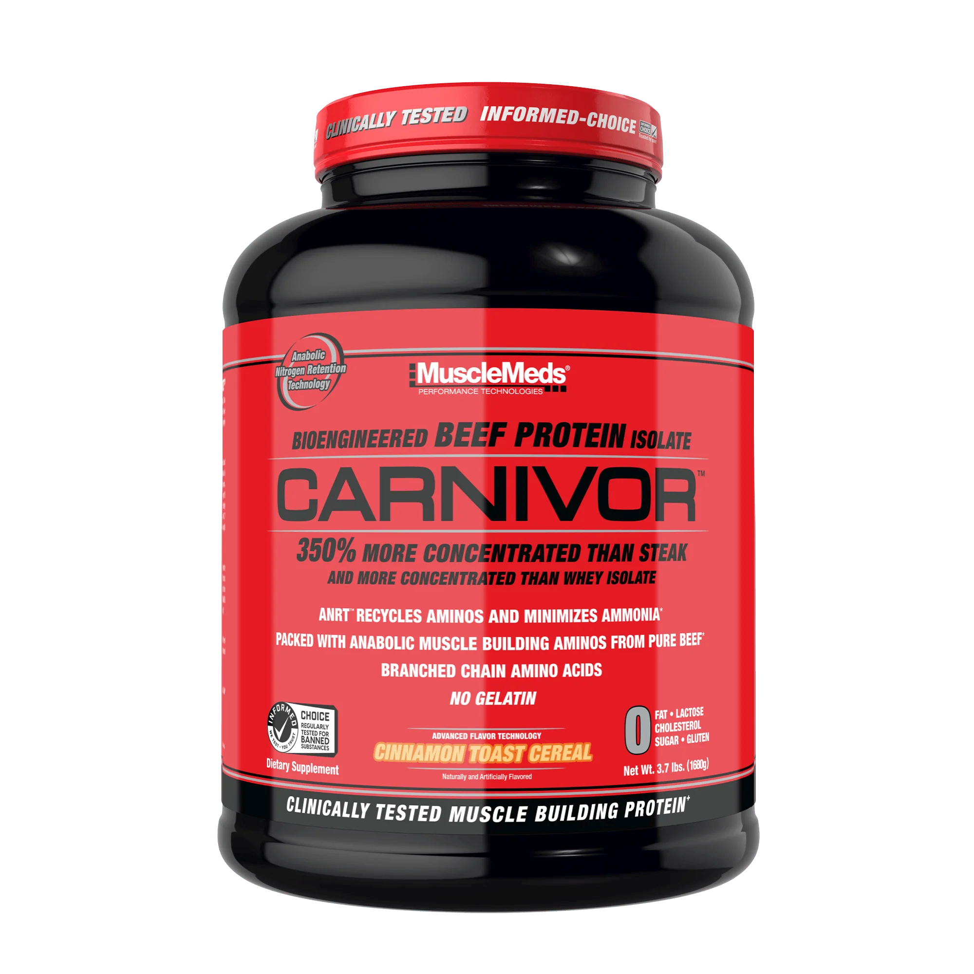 MuscleMeds Carnivor Beef Protein Cinnamon Toast 56 Servings