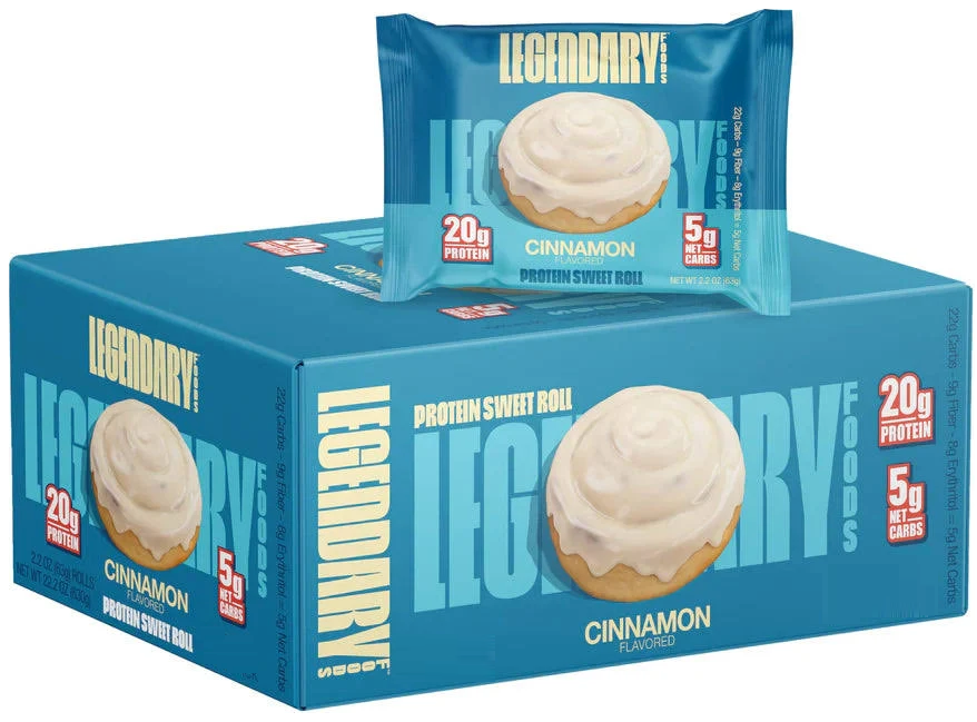 cinnamon（プロフ要読 ） Legendary Foods Protein Sweet Roll, Cinnamon Same-Day Delivery or