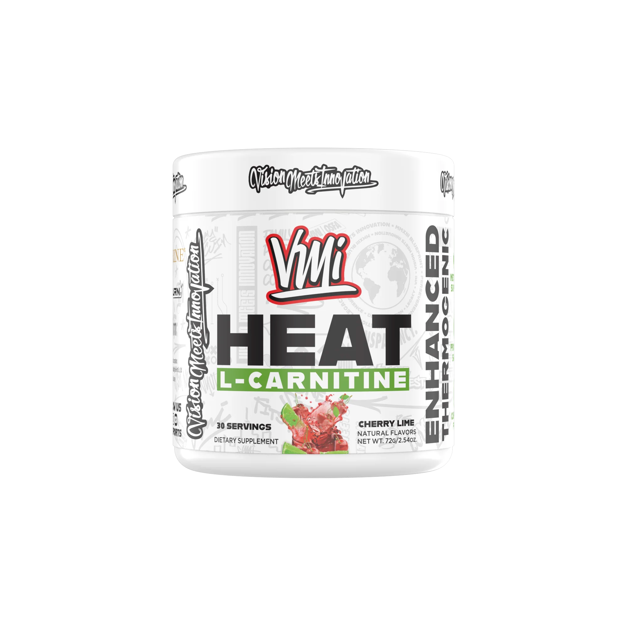 VMI Sports LCarnitine HEAT Powder Cherry Lime 30 Servings