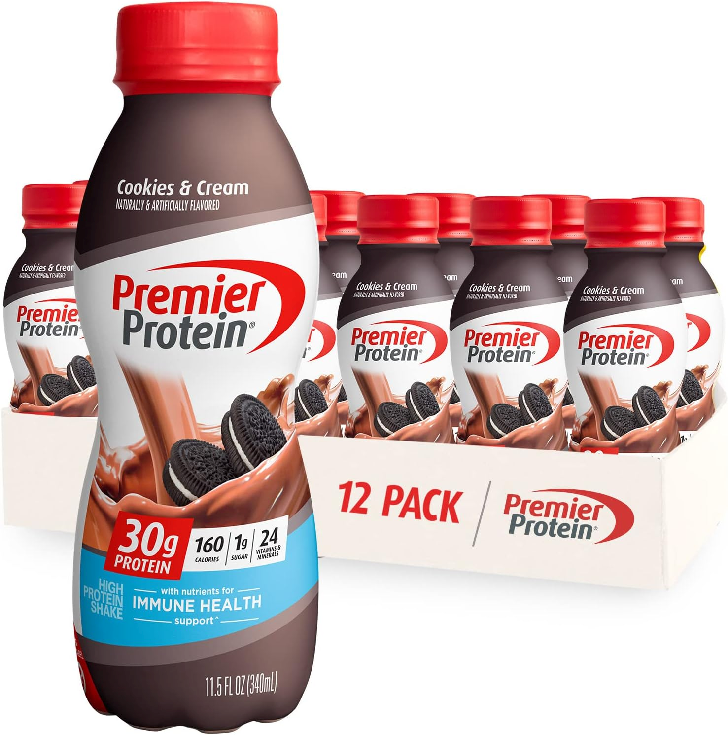 ICONIC Protein, Vanilla Bean Protein Drink, Single Bottle, 11.5oz