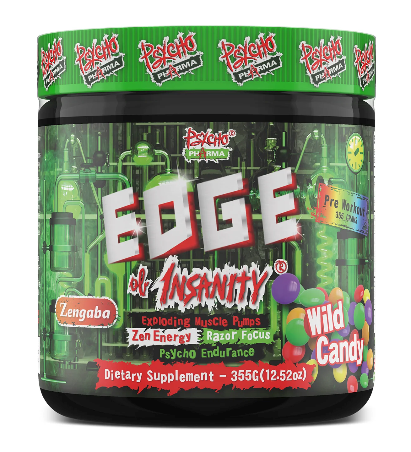 Psycho Pharma Edge of Insanity Pre Workout Wild Candy - 25