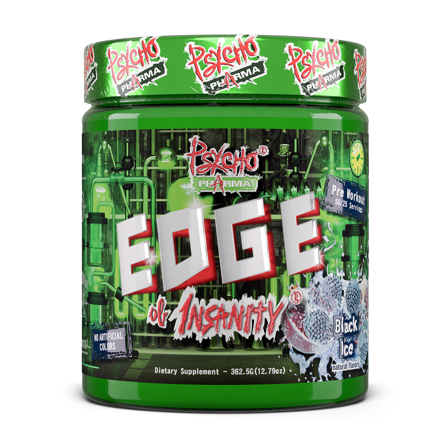 Psycho Pharma Edge of Insanity Pre Workout Black Ice - 25 Servings