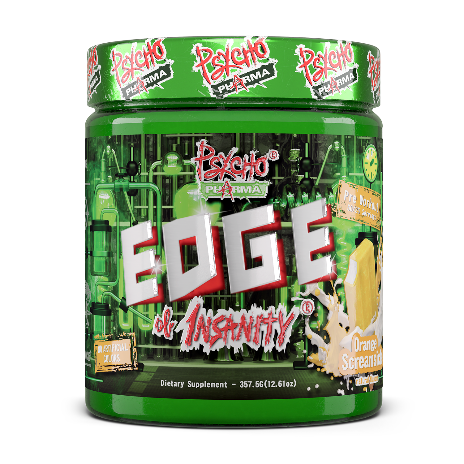 Psycho Pharma Edge of Insanity Pre Workout Orange Screamsicle - 25