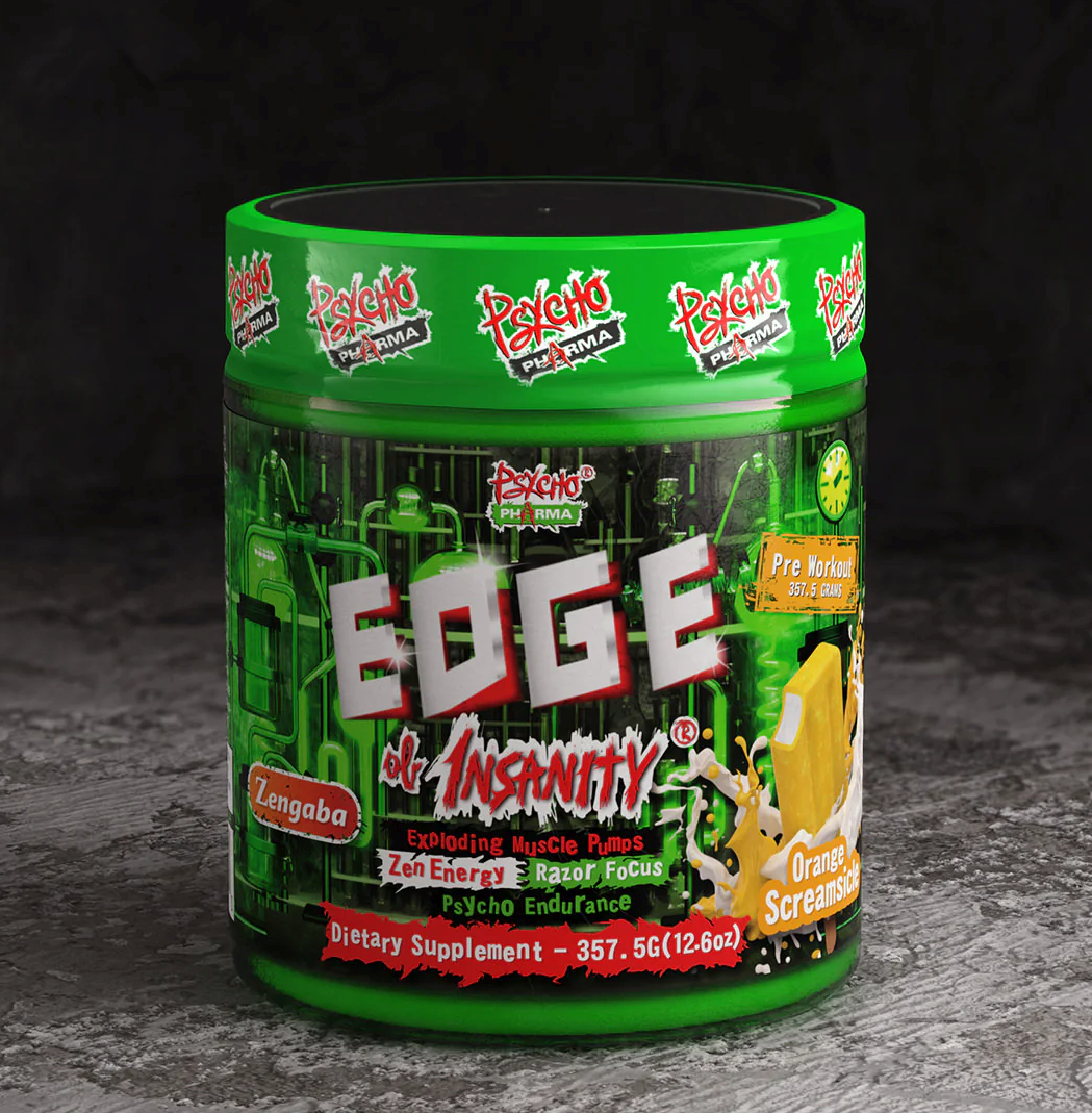 Psycho Pharma Edge of Insanity Pre Workout Orange Screamsicle - 25