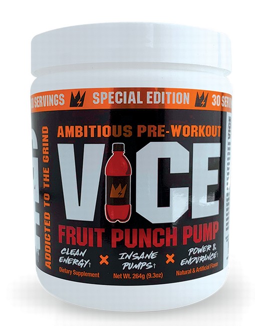 Gcode Nutrition Vice Preworkout Fruit Punch 30 Servings