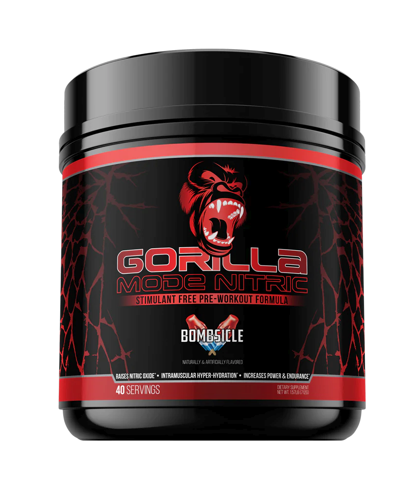 Gorilla Mode Nitric Stim Free PreWorkout Bomsicle 40 Servings by