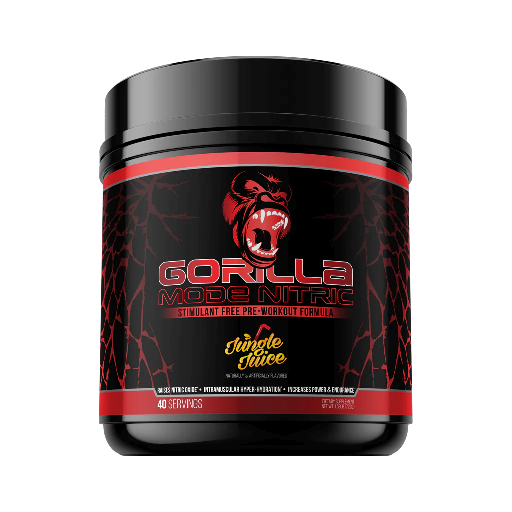 Gorilla Mode Nitric Stim Free PreWorkout Jungle Juice 40 Servings