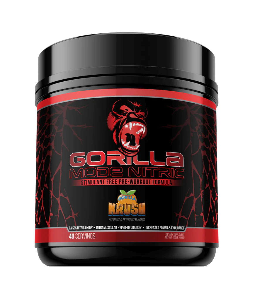 Gorilla Mode Nitric Stim Free PreWorkout Gorilla Krush 40 Servings