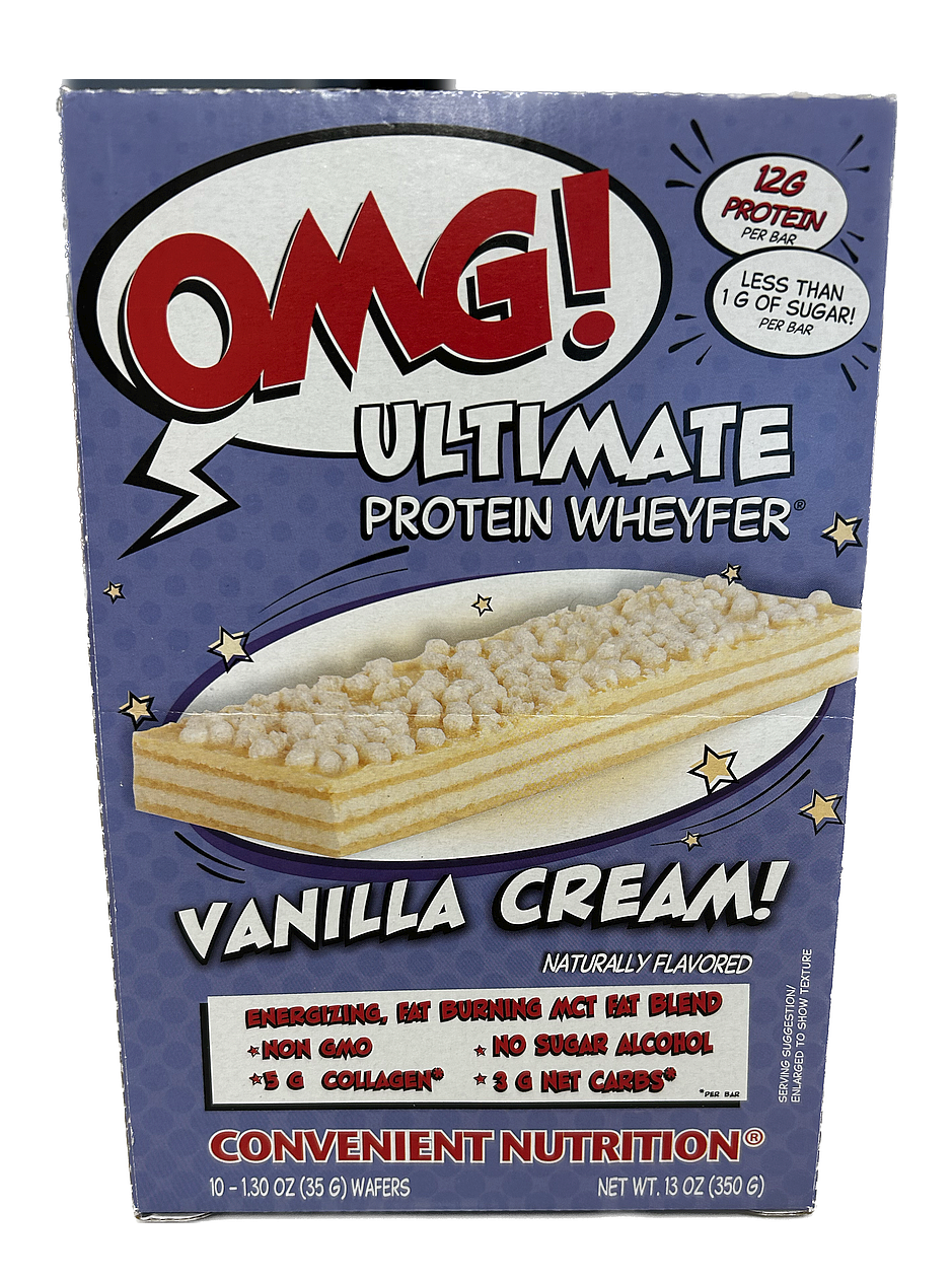 Convenient Nutrition OMG Ultimate Protein Bars Cocoa Cream 10 Bars