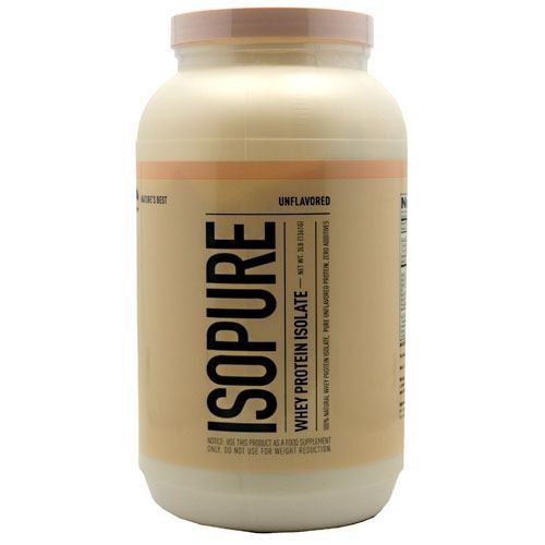 Isopure Whey Protein Isolate Unflavored, 3 lbs Pwdr