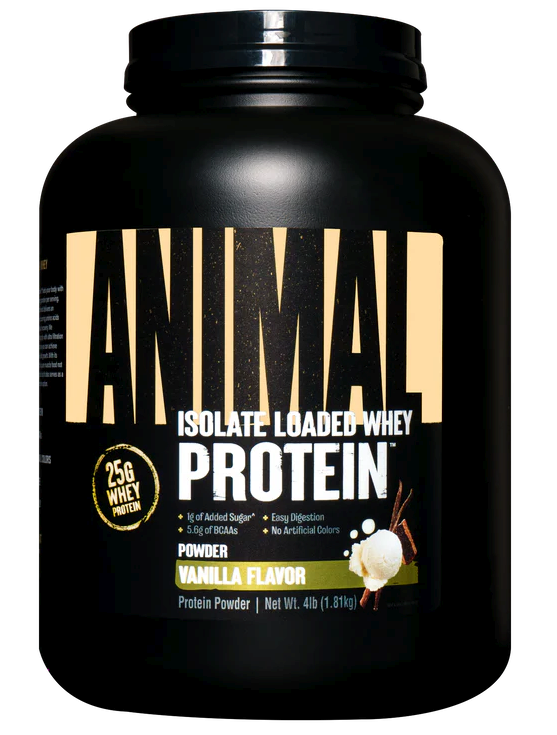 Animal Whey Isolate Protein Powder Vanilla - Vanilla flavor protein powder by Animal