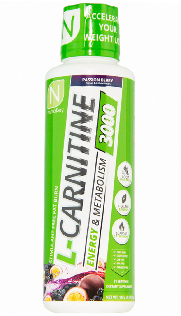 Nutrakey LCarnitine 3000 Passion Berry 31 Servings
