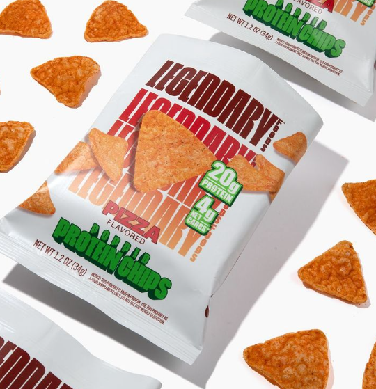 Legendary Popped Protein Chips Pizza - 7 Bags by Legendary Foods