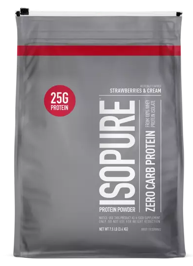 Isopure Zero Carb Strawberries & Cream - 7.5 Lb